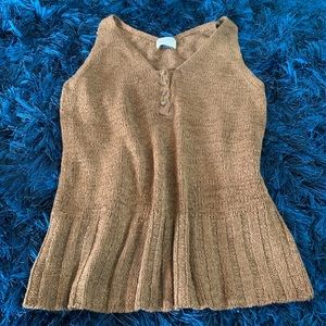 Soft sleeveless sweater